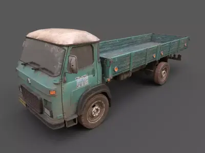 Game-Ready Truck Low-poly 3D model