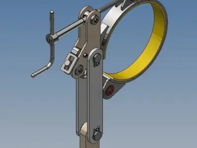 Band brake 250 mm diameter 3D model by domeniutony2