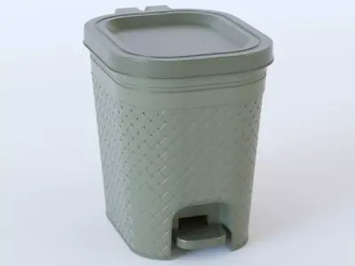 Hard Plastic Bin 3D model