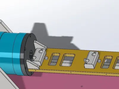 Double work position platform 3D model
