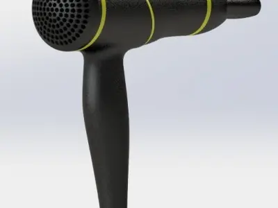 Philips hair dryer 3D model