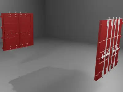 Container shipping 3D model purchase