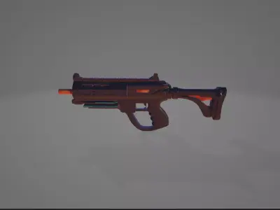 Realistic 3D Handgun  Low-poly 3D model
