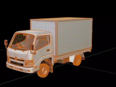 Hino Dutro Cargo Truck 3D model