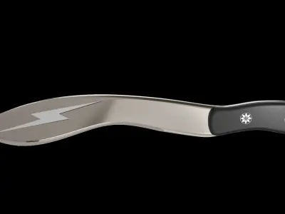 Sci-fi Knife made with blender Low-poly 3D model