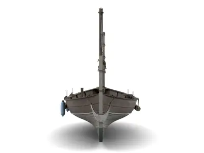 Fishing Boat 05 Low-poly 3D model