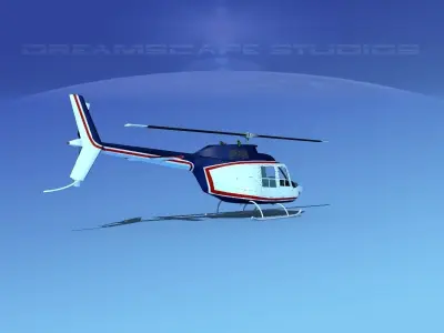 Bell 206 JetRanger V03 3D model