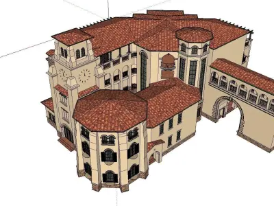 vacation spot-Resort-Fashion Leisure Hotel-0250 3D model