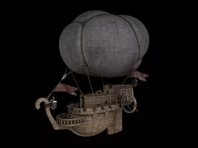 Airship Low-poly 3D model buy