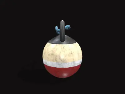 Medieval Buoy Low-poly 3D model