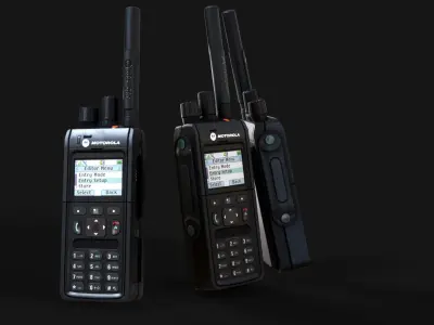 MTP 3150 Tetra Portable Radio High-Quality with 4K PBR Textures Low-poly 3D model