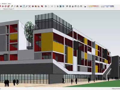 Sketchup Office building 125 3D model