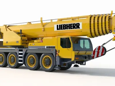 Liebherr LTM 1080 Cranes 3D model