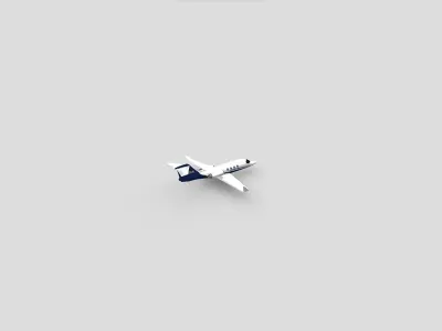Learjet 25 3D model