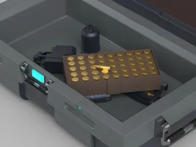 ammo box 3D model get