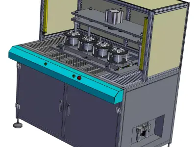 BMC plastic sealed stator cleaning machine 3D model