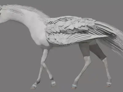 Pegasus Free low-poly 3D model
