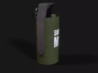 3D Smoke grenade Low-poly 3D model