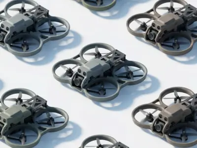drones set 1 3D model