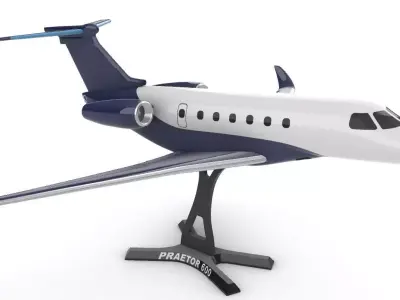 Praetor 600 Embraer 3D print model