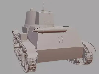 7TP Light Tank 3D Printable  3D print model