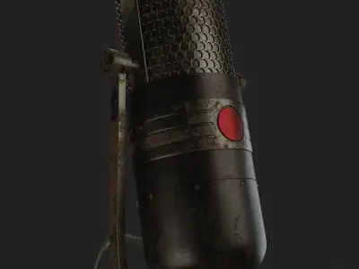 Old microphone 3D Model  3D model