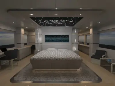 42m Concept megayacht 3D model