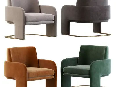 ODISSEIA  Armchair By DOOQ 3D model