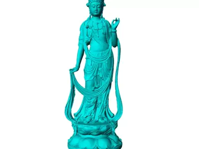 statue of God 3D print model