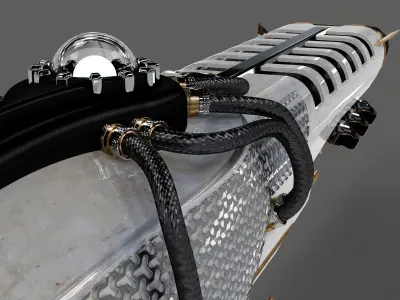 Cyber Rifle 3D model