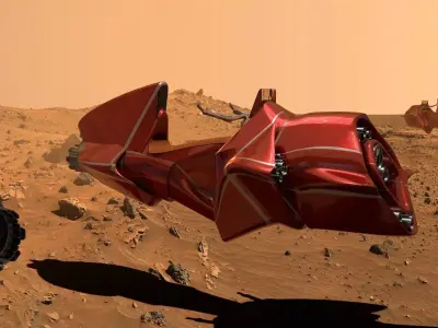 Hovercraft motorcycle 3D model