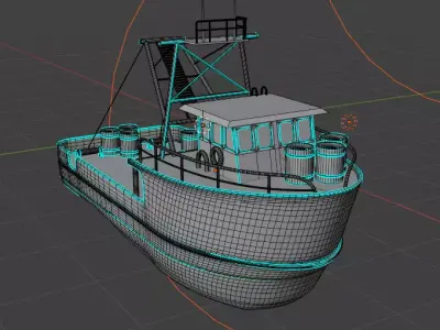 Dirty Ship Azura 3D model