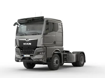 Man TGX 2020 with interior 3D model