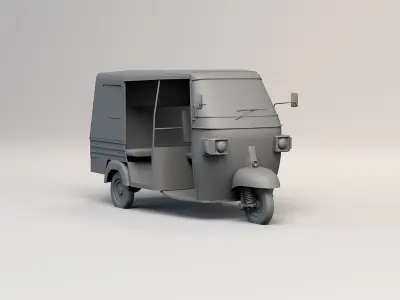 indian three wheeler  3D model