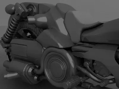 Stylized Bike 3D model
