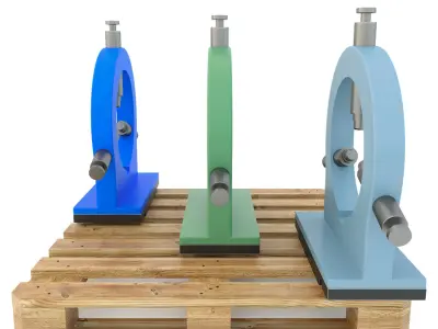 Turning machine tool - Lunette spare part 3D model