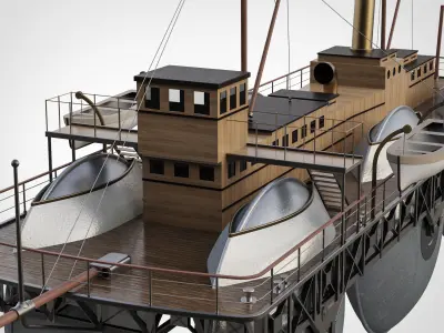 Roller Ship - Ernest Bazin 3D model