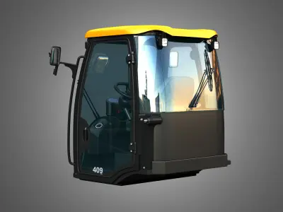 409 AGRI Wheel Loader Cabin  3D model