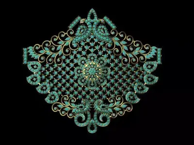 Diamond pendent 3D print model