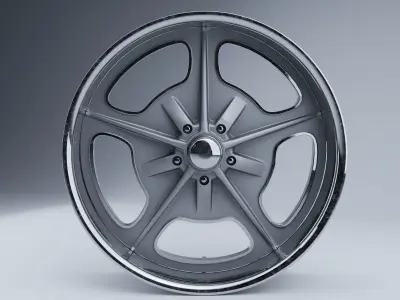 Billet Specialties BONNEVILLE Wheels Low-poly 3D model