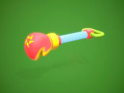 Game Ready Stylized Boxing Weapon Low-poly 3D model