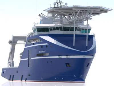 Anchor Handling Tug Rem Gambler 3D model