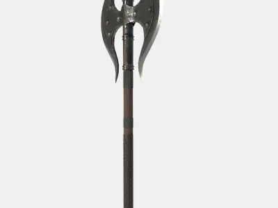 Battle Axe Low-poly 3D model Low-poly 3D model purchase