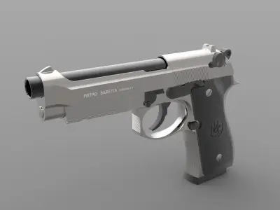BARETTA 92 FS Low-poly 3D model