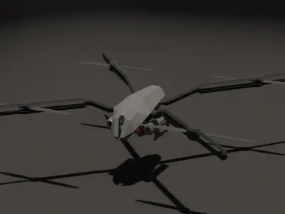 Huntress drone Free 3D model
