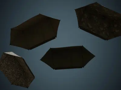 Tent 4B Low-poly 3D model