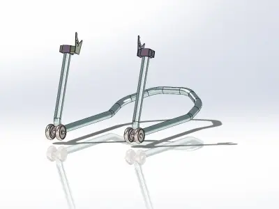 Motorcycle repair stant plans 3D model