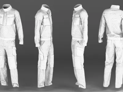 INDUSTRIAL WORKWEAR 3D MODEL 3D model