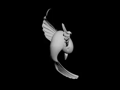 Hummingbird pendant 3D model