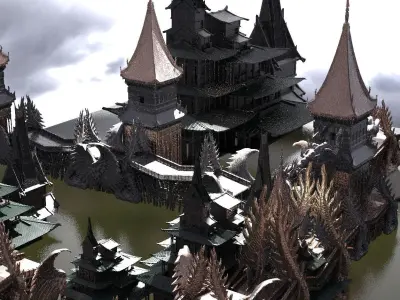 Golden Triangle Temples 2 3D model